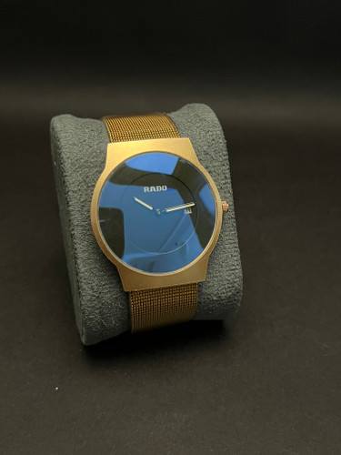 ساعت مچی مردانه مارک رادو بند حصیری مگنتی رزگلد_صفحه مشکی