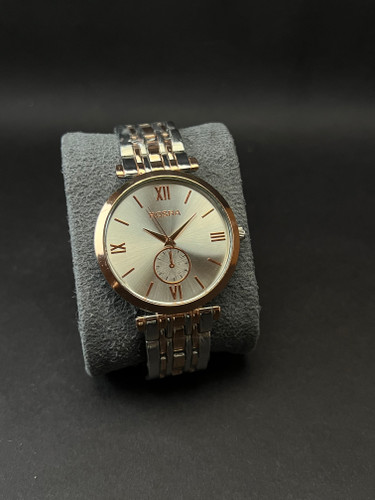 ساعت مچی مردانه روسرا طرح کلاسیک بند و قاب فلز_صفحه سفید